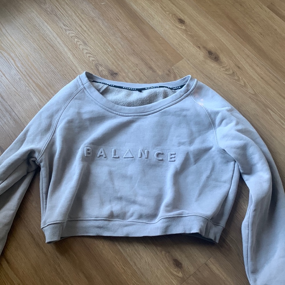 Nude balance crop top